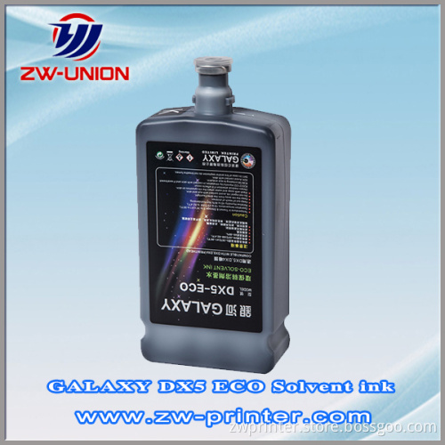 Galaxy 2.1/1.8/2.5/1.6m Eco Solvent Printer Inks for Dx4/Dx5 Head